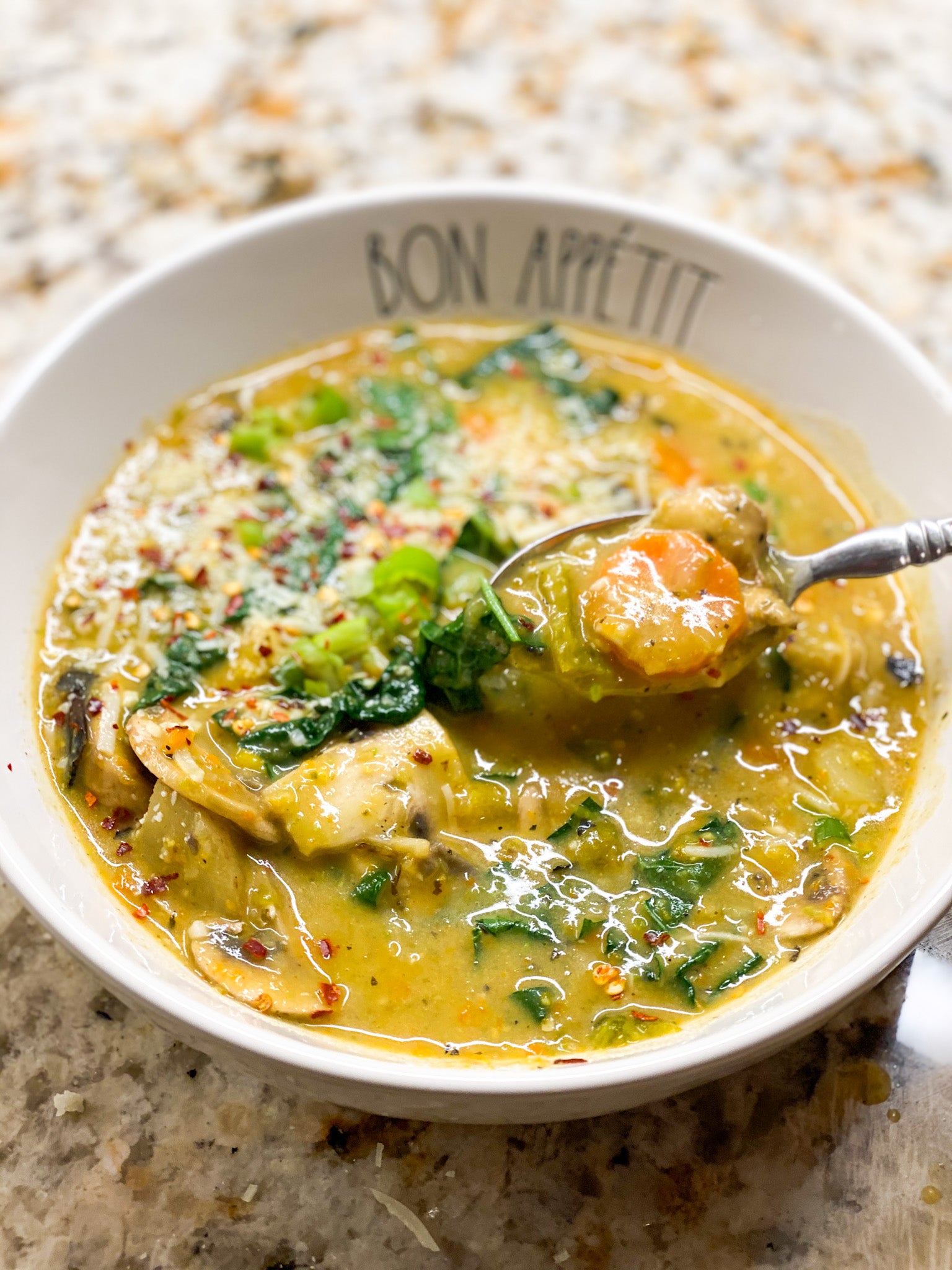 Roasted Poblano Soup | RAW Food and Goods
