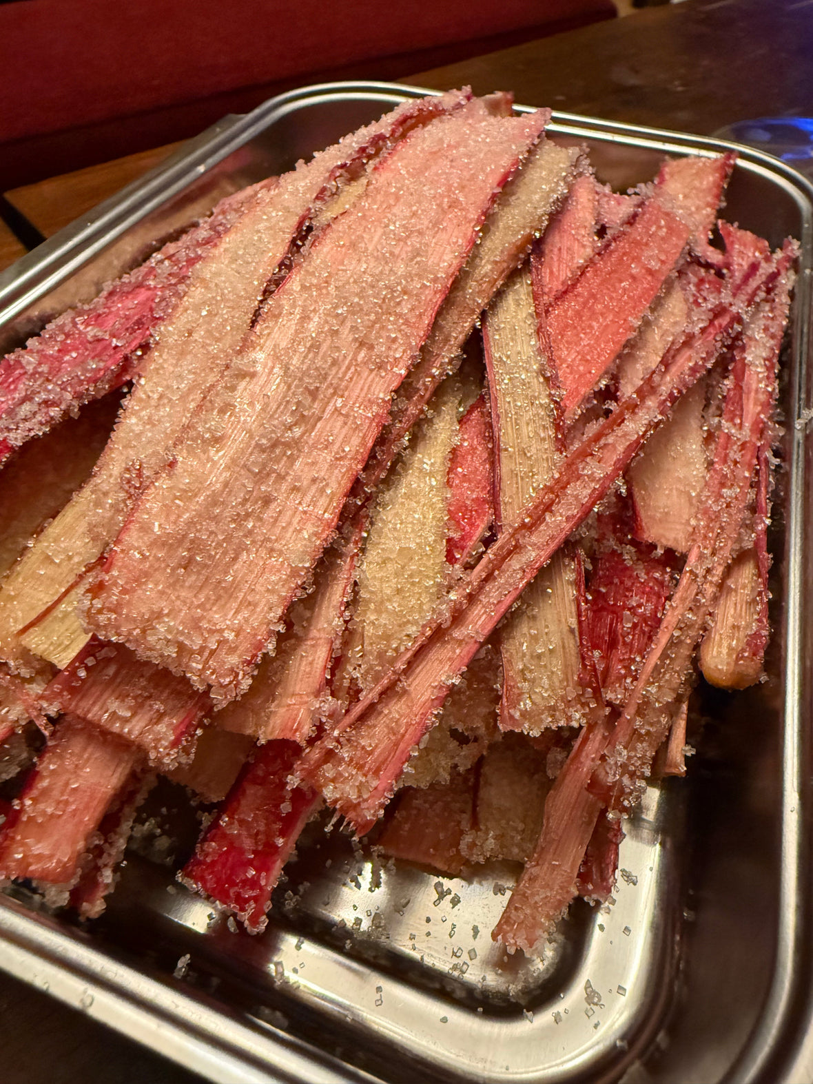 Rhubarb Sour Straws