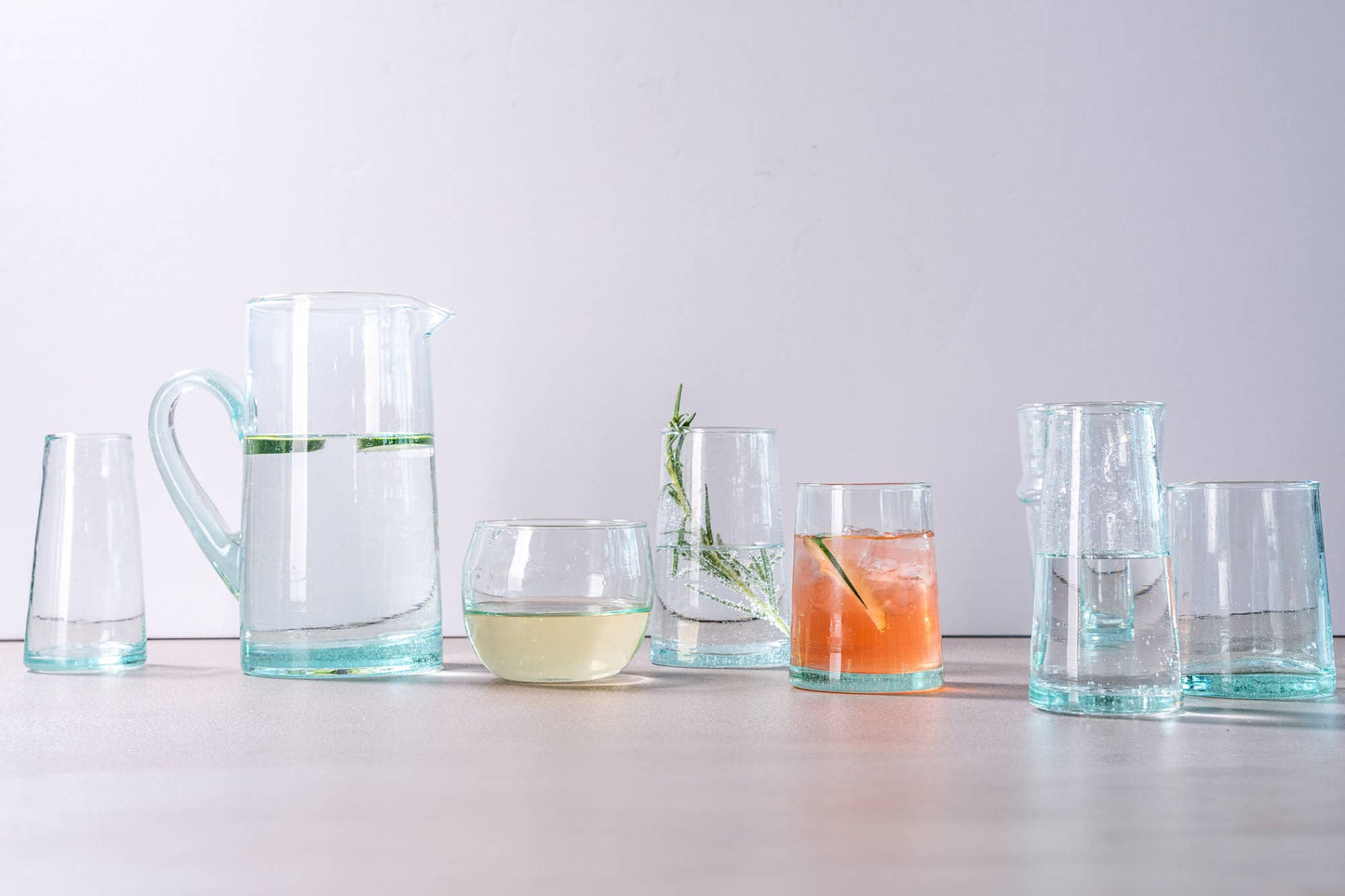 Verve Culture - Moroccan Beldi Glassware - Clear: Clear