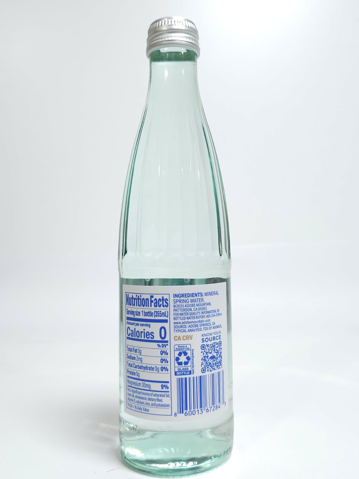 Still mineral spring water