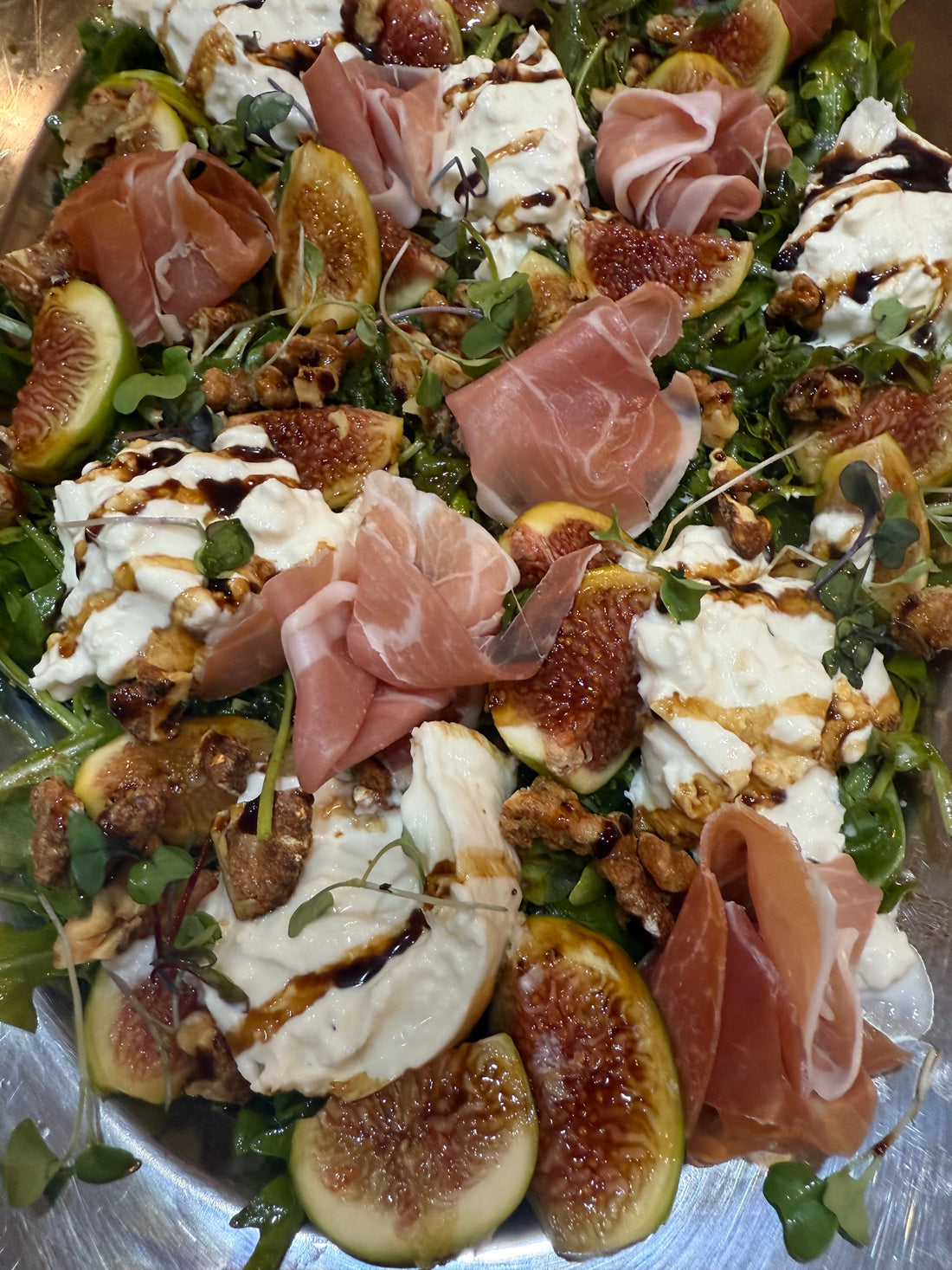 Fig Salad with Prosciutto and Burrata