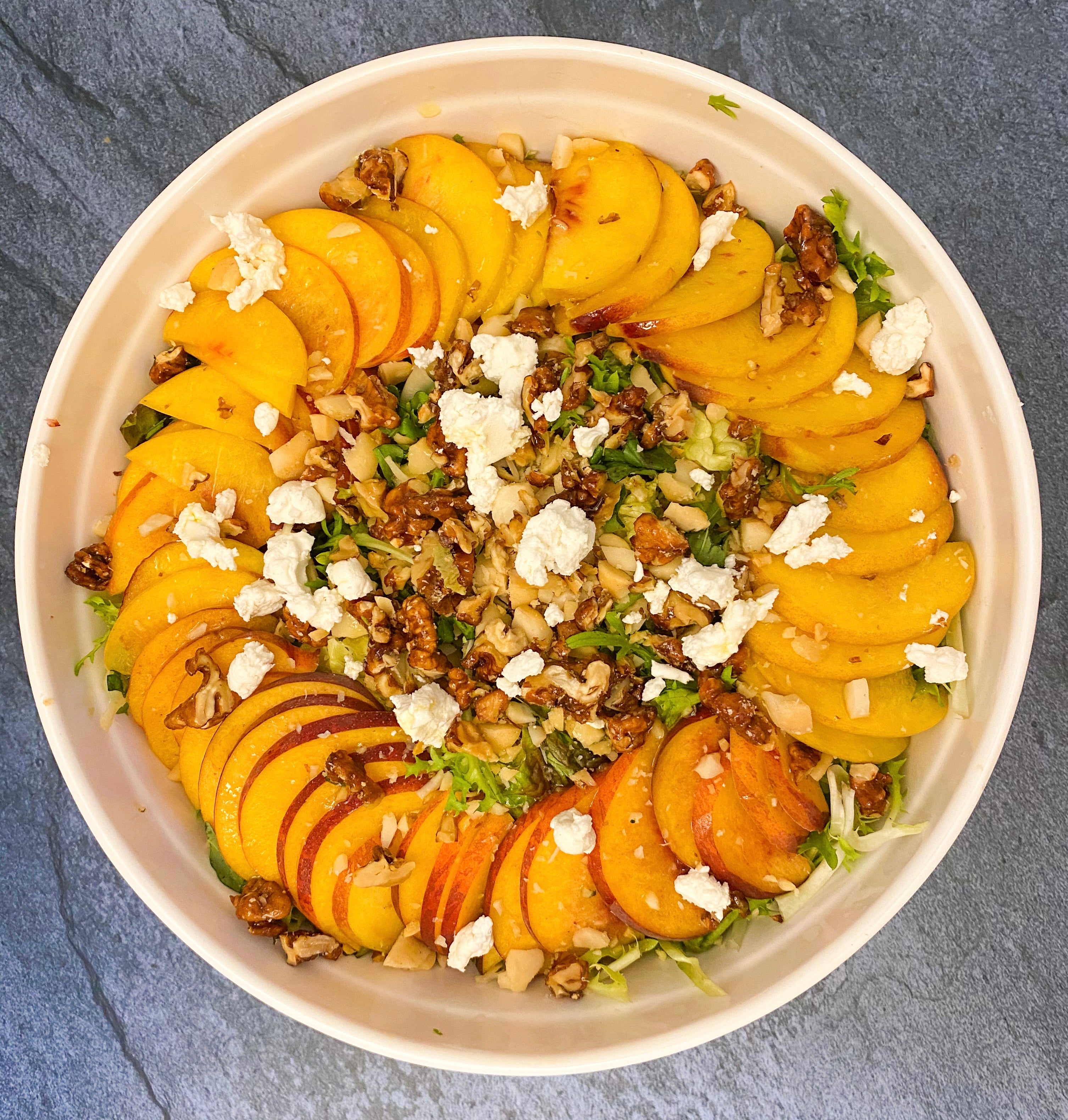 Peach Frisee Salad