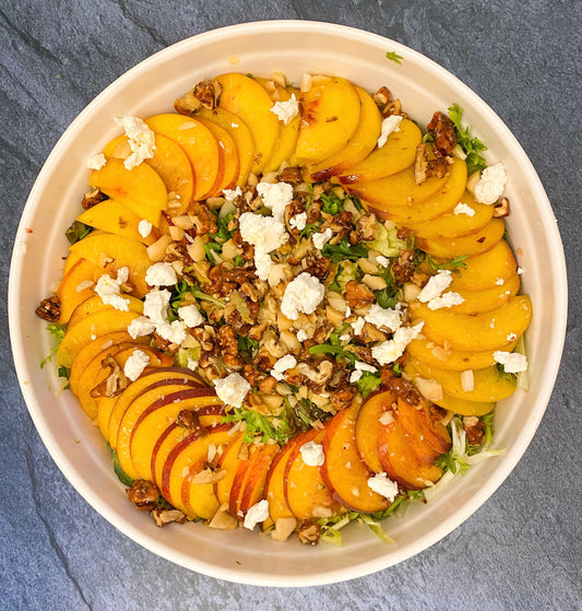 Peach Frisee Salad