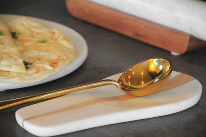 Verve Culture - Marble and Wood Spoon Rest