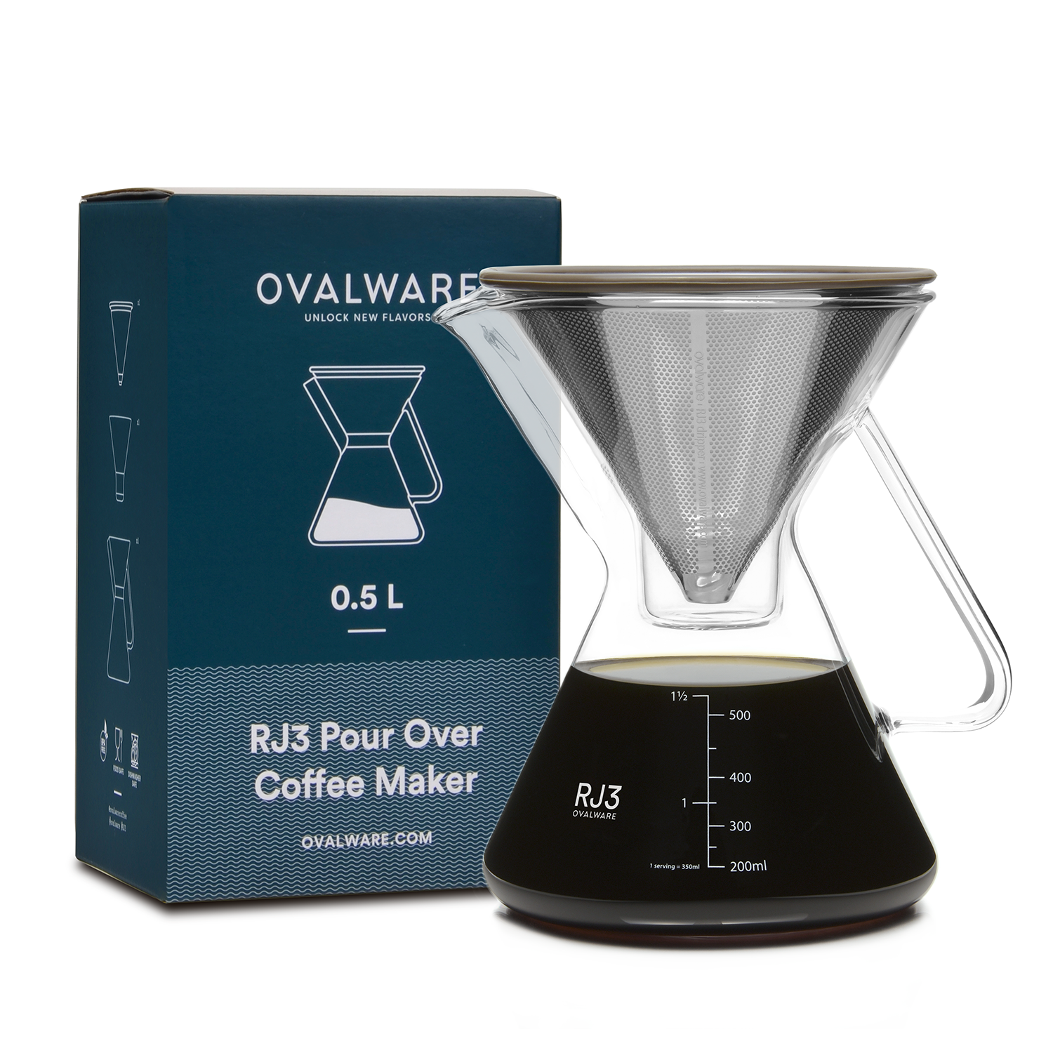 Ovalware Pour Over Coffee Maker - Thumbnail 3