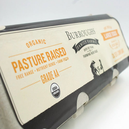 Organic pastured eggs