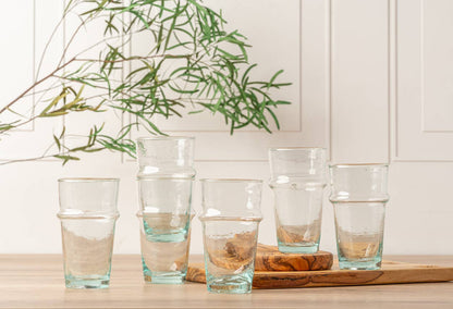 Verve Culture - Moroccan Beldi Glassware - Clear: Clear