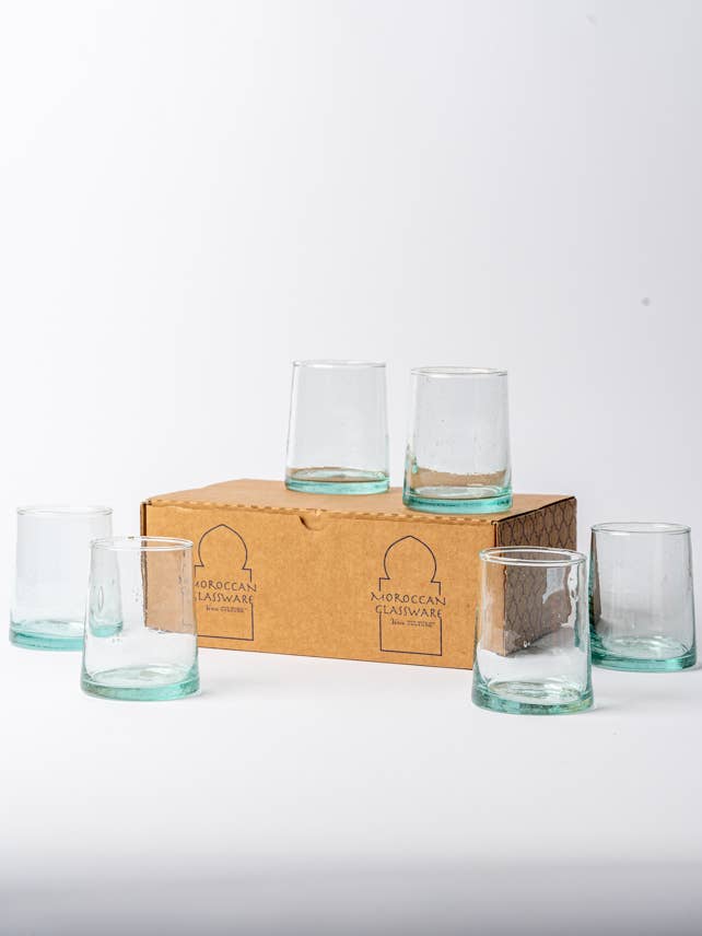 Verve Culture - Moroccan Cone Glassware Small - Clear
