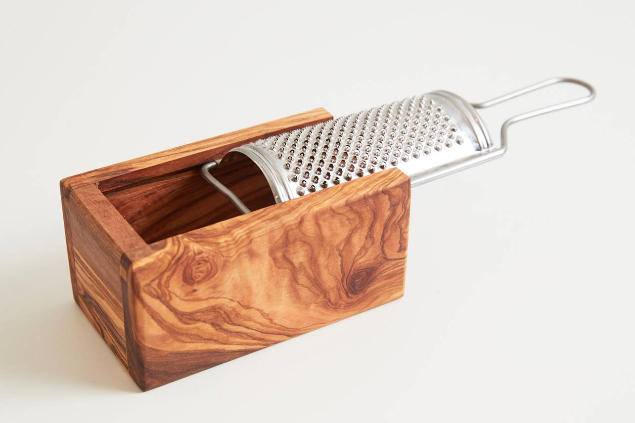 Verve Culture - Italian Olivewood Box Cheese Grater