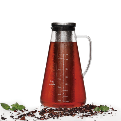 Ovalware - Airtight Cold Brew Iced Coffee Maker Pitcher and Tea Infuser with Spout | 1.5L