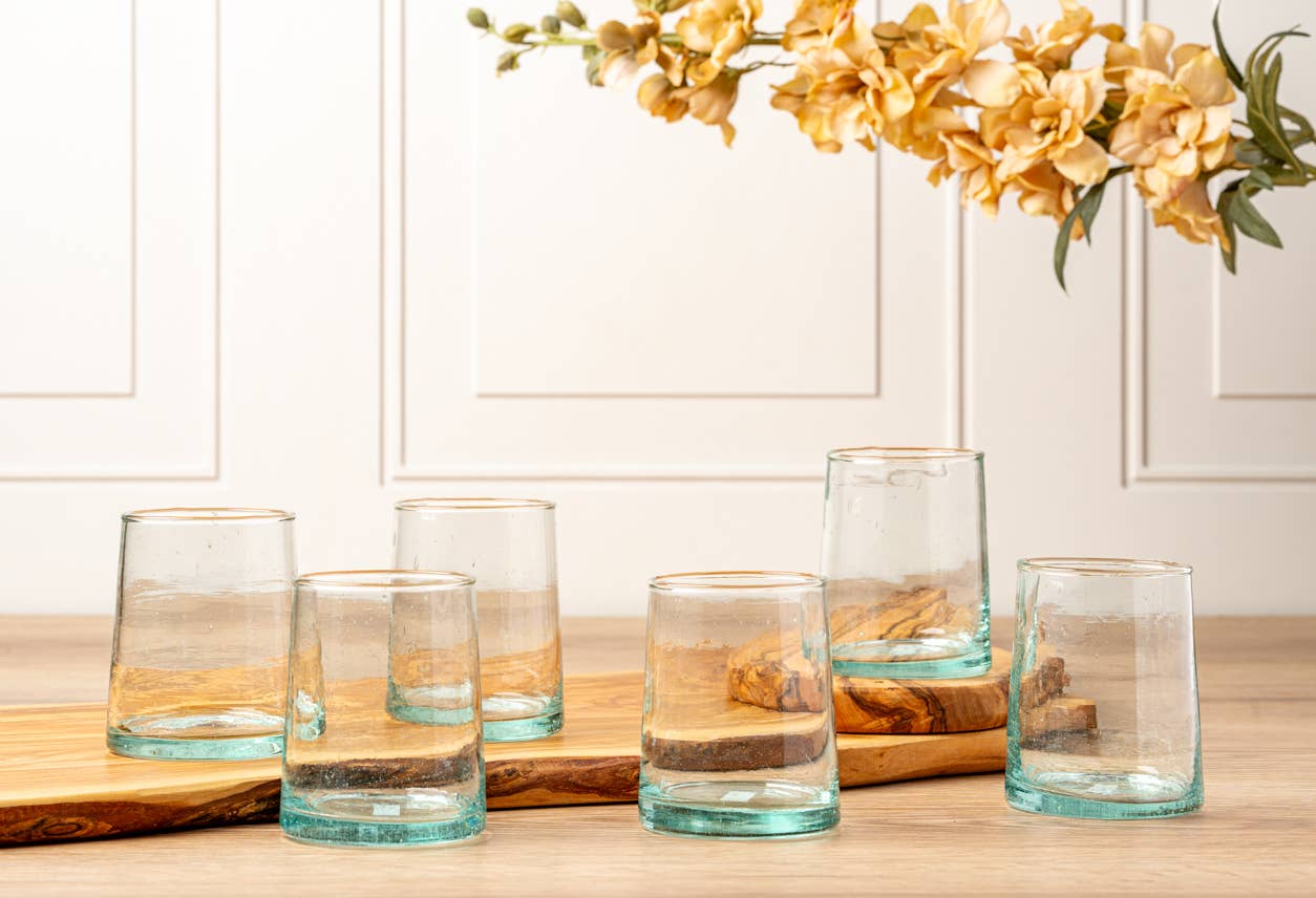 Verve Culture - Moroccan Cone Glassware Small - Clear
