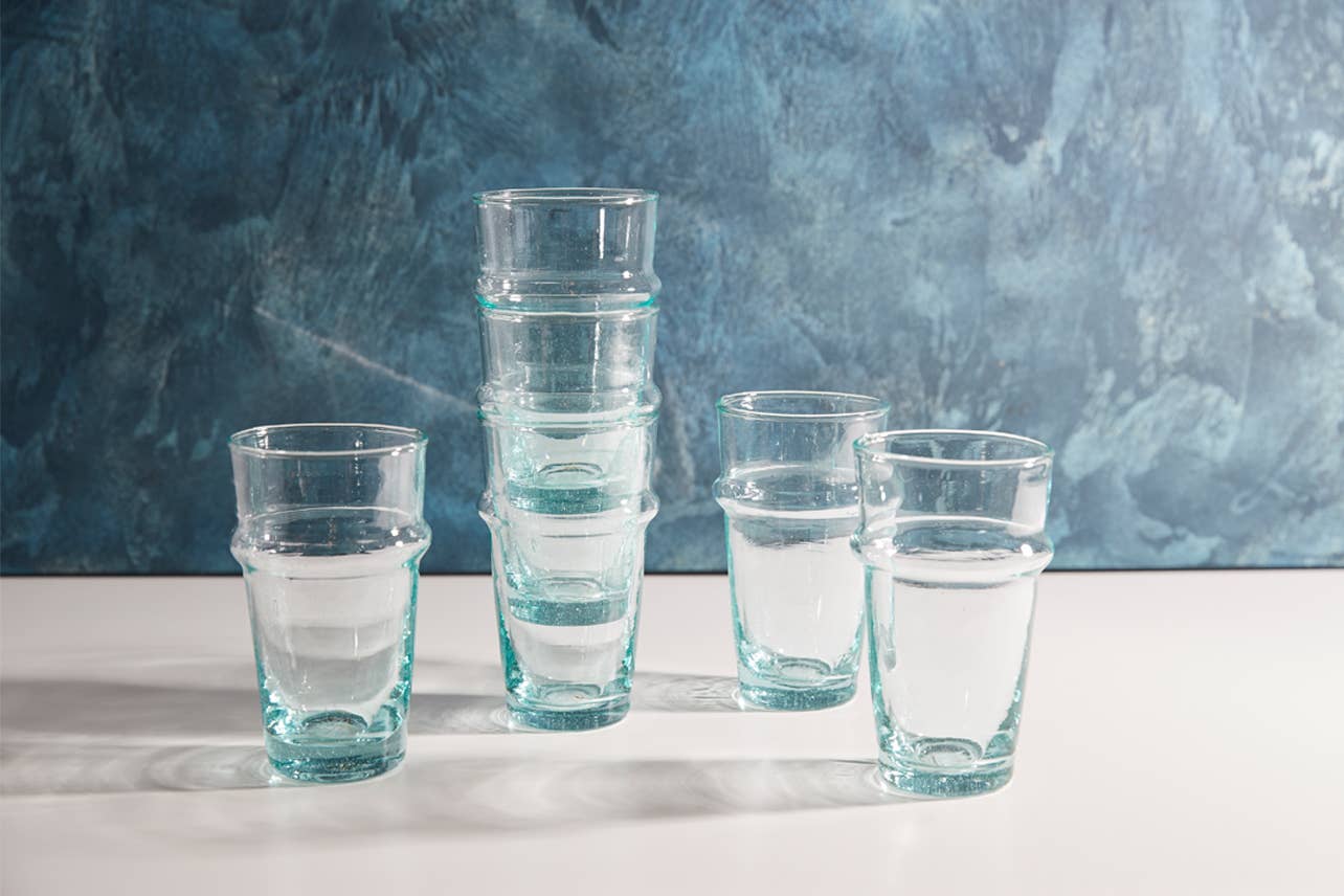 Verve Culture - Moroccan Beldi Glassware - Clear: Clear