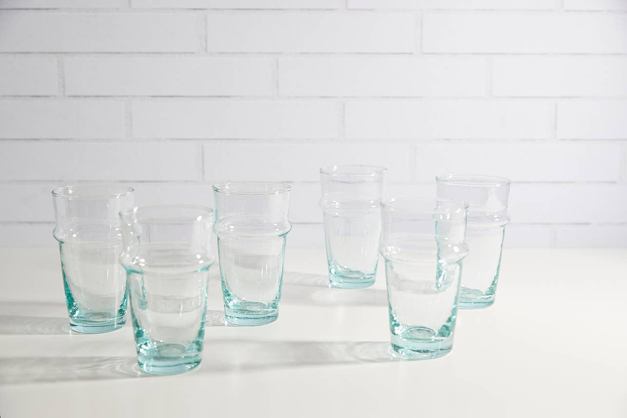 Verve Culture - Moroccan Beldi Glassware - Clear: Clear