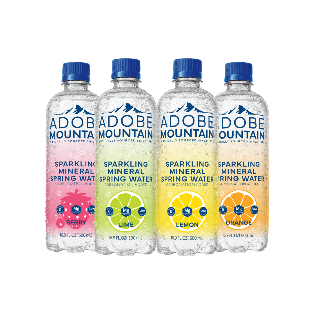 Orange flavored sparkling water