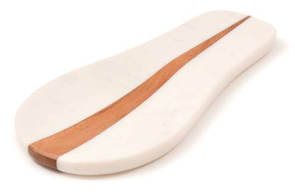 Verve Culture - Marble and Wood Spoon Rest