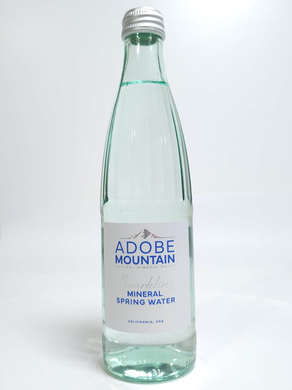 Sparkling mineral spring water