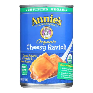 Annie's Homegrown Organic Cheesy Ravioli In Tomato and Cheese Sauce